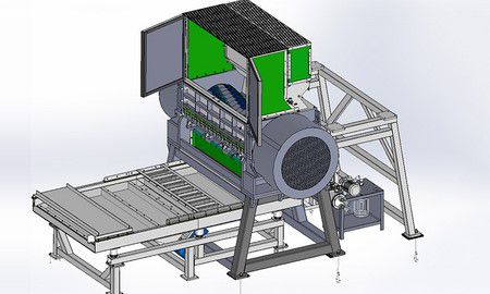 Tyre Chip Shredder (Wire Separator)